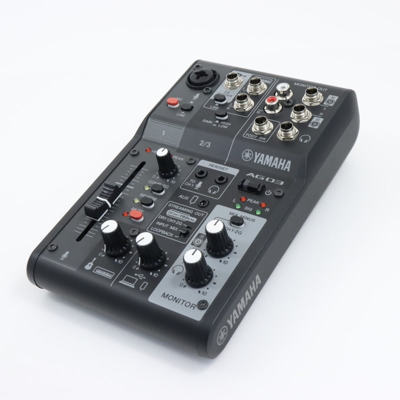 AG03MK2 Black [3チャンネルライブストリーミングミキサー ブラック]