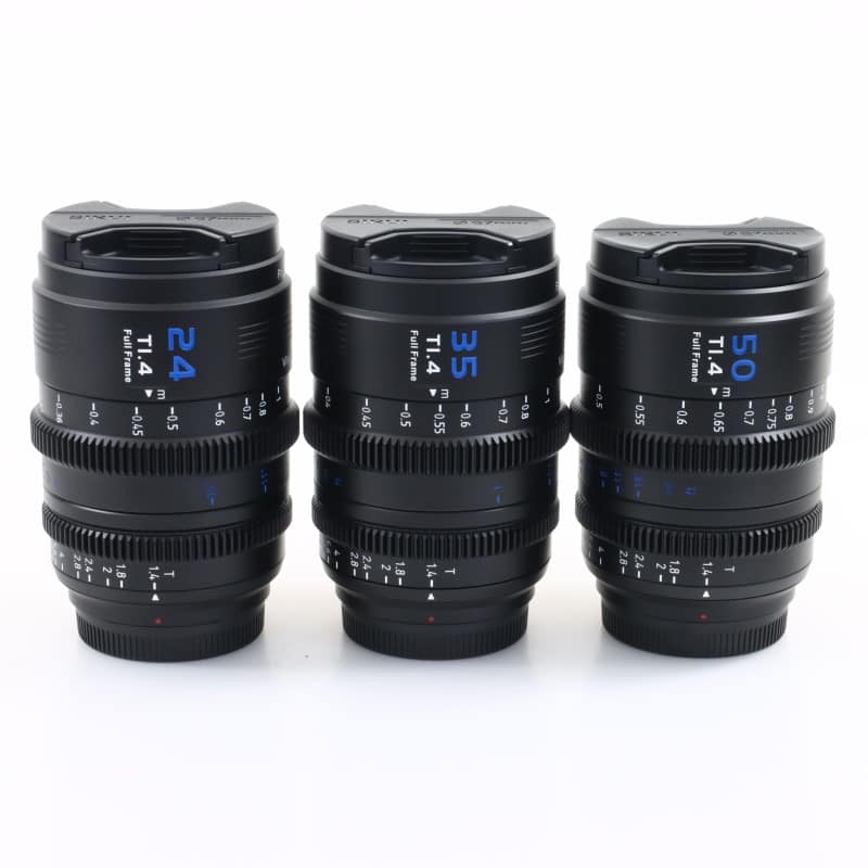 マウント交換式シネマレンズ T1.4 Full Frame 3本セット(24mm/35mm/50mm) E/ブラック(L/RF/Z交換ADP付)