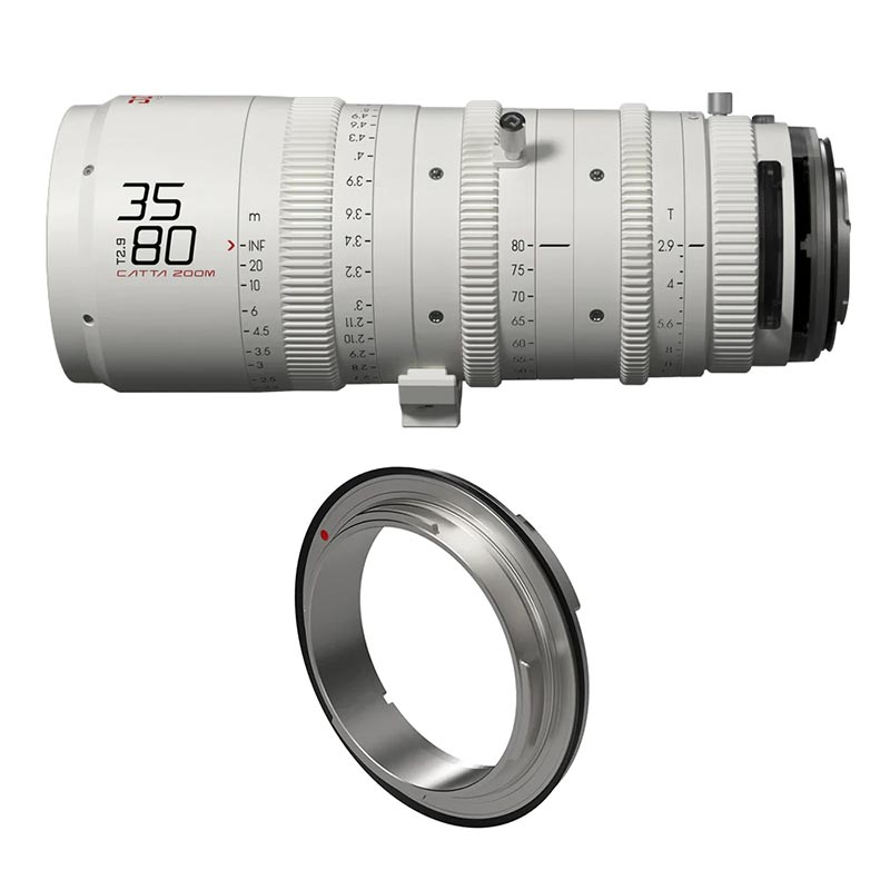 Catta Zoom 35-80mm T2.9 Eマウント ホワイト 交換用RFマウント同梱モデル DZO-FF3580E-RF
