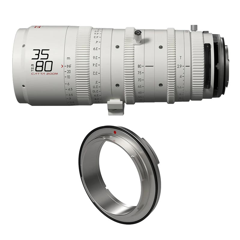 Catta Zoom 35-80mm T2.9 Eマウント ホワイト 交換用Zマウント同梱モデル DZO-FF3580E-Z