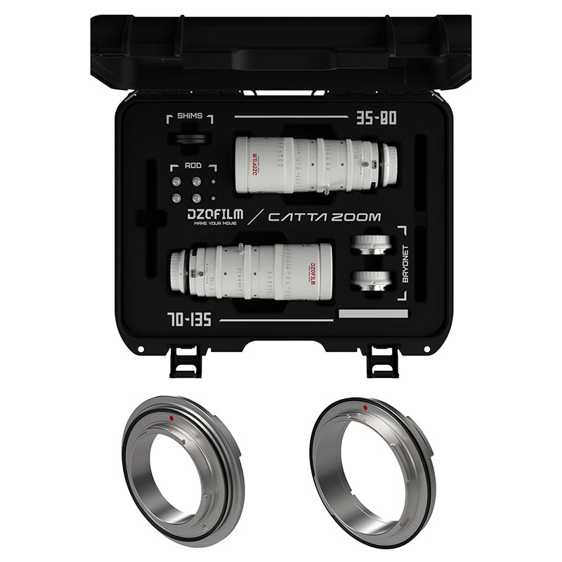 Catta Zoom 35-80mm & 70-135mm T2.9 Eマウント ホワイト X&Zマウント同梱 DZO-FFCatta2E-X/Z-WH