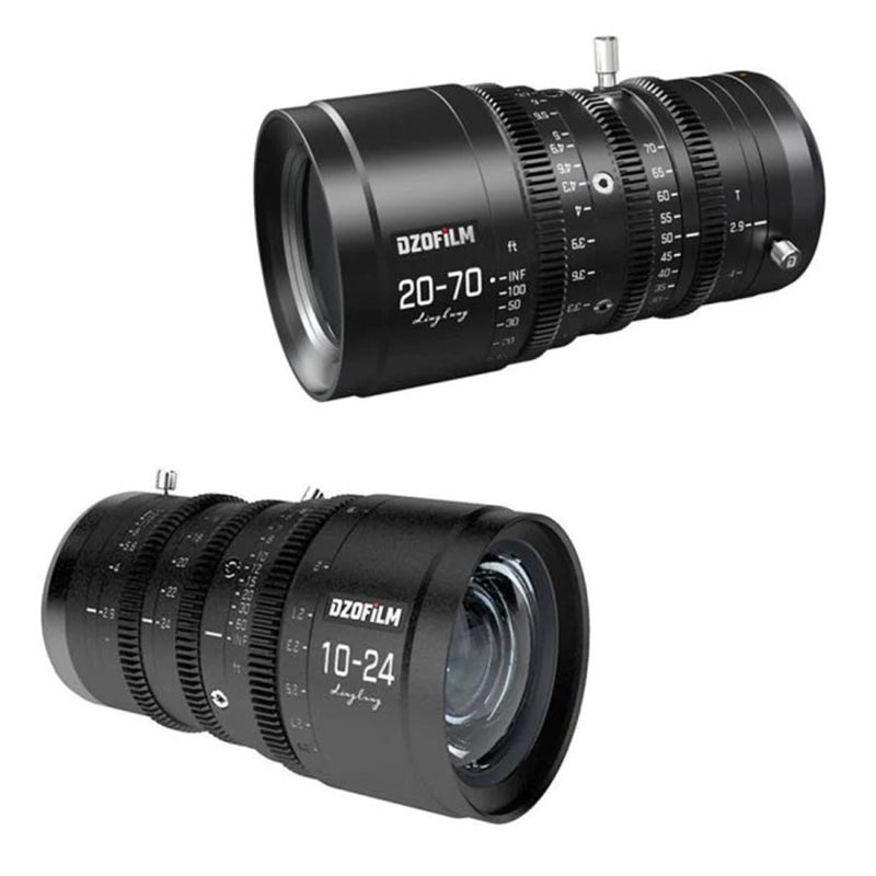 Linglung 10-24mm & 20-70mm T2.9 2レンズバンドル メートル表示 DZO-L1024/2070-29B/m