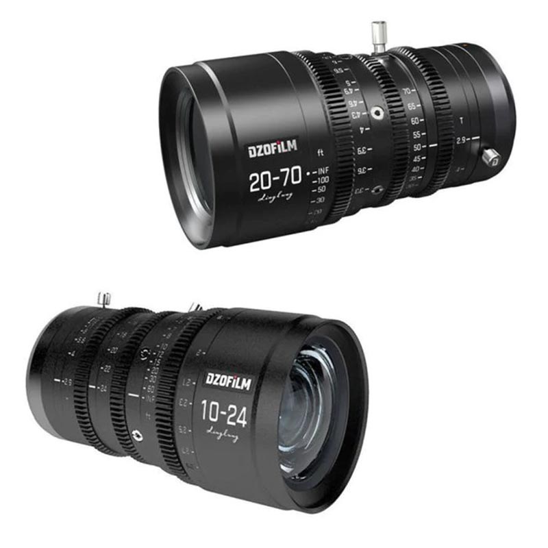Linglung 10-24mm & 20-70mm T2.9 2レンズバンドル フィート表示 DZO-L1024/2070-29B