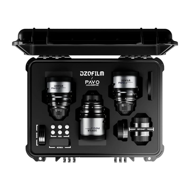 Pavo 2x アナモルフィックプライム 6 レンズセット ブルーコーティング PL&EF マウント メートル表示 DZO-PA6PLMB
