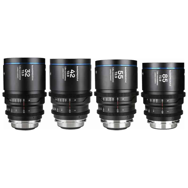 Nanomorph LF Prime 4-Lens Bundle (32mm/42mm/55mm/85mm) Blue  LAO0709