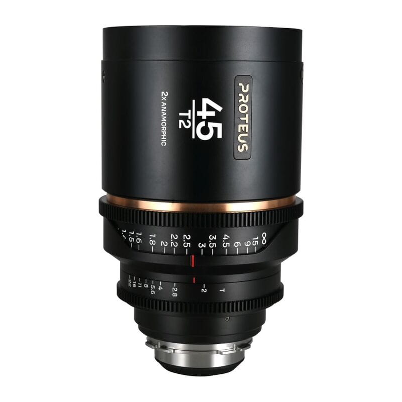 Proteus 2×Anamorphic 45mm T2 Amber Arri PL/Canon EF