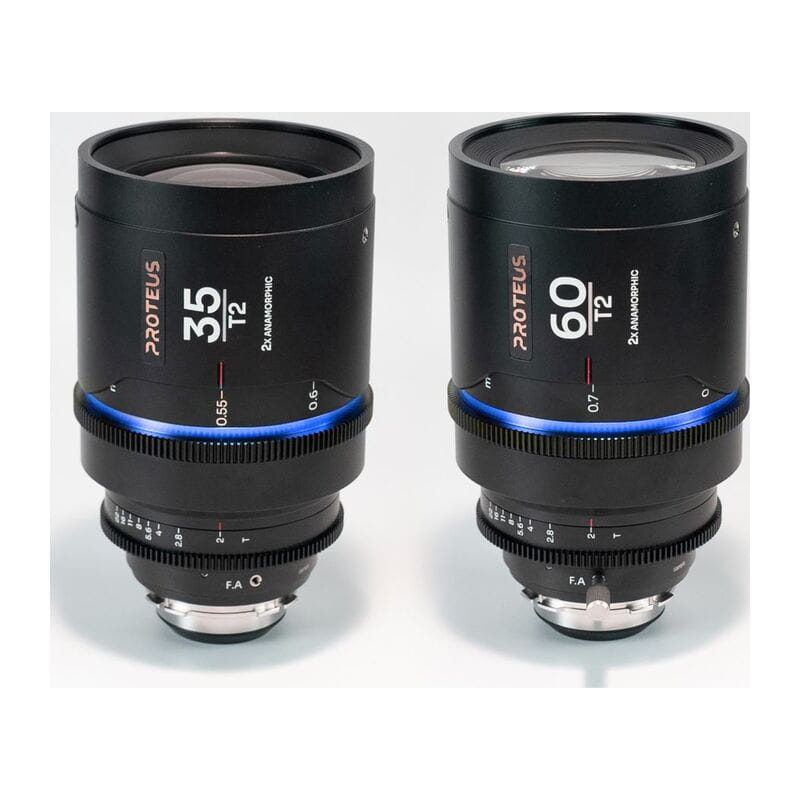 Proteus 2×Anamorphic 2Lens Bundle (35mm/60mm) Blue Arri PL/Canon EF