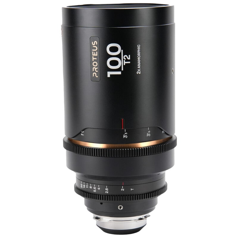 Proteus 2X Anamorphic 100mm T2 Amber （Feet） ArriPL/キヤノンEF LAO0625
