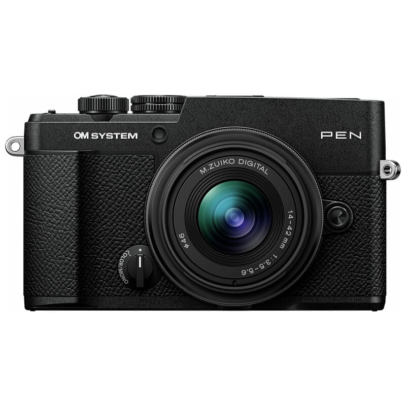 【外観美品】OLYMPUS OM-1 MD ブラック ＊145 OLYMPUS／OM SYSTEM OM SYSTEM PEN 14-42mm F3.5-5.6 III レンズキット