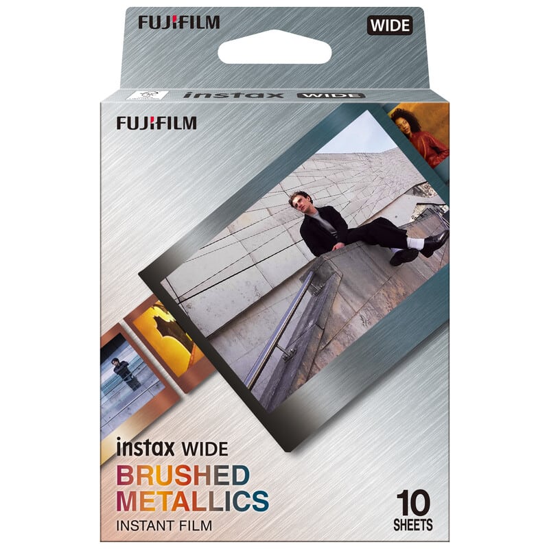 インスタントカラーフィルム instax WIDE ブラッシュドメタリックス