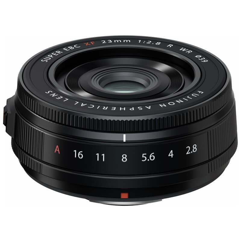 フジノンレンズ XF23mmF2.8 R WR ブラック(2025年12月5日発売予定)