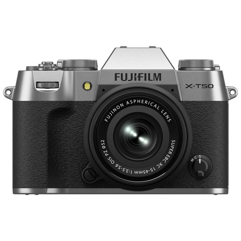 FUJIFILM X-T50 XC15-45mmレンズキット シルバー 日英二言語モデル