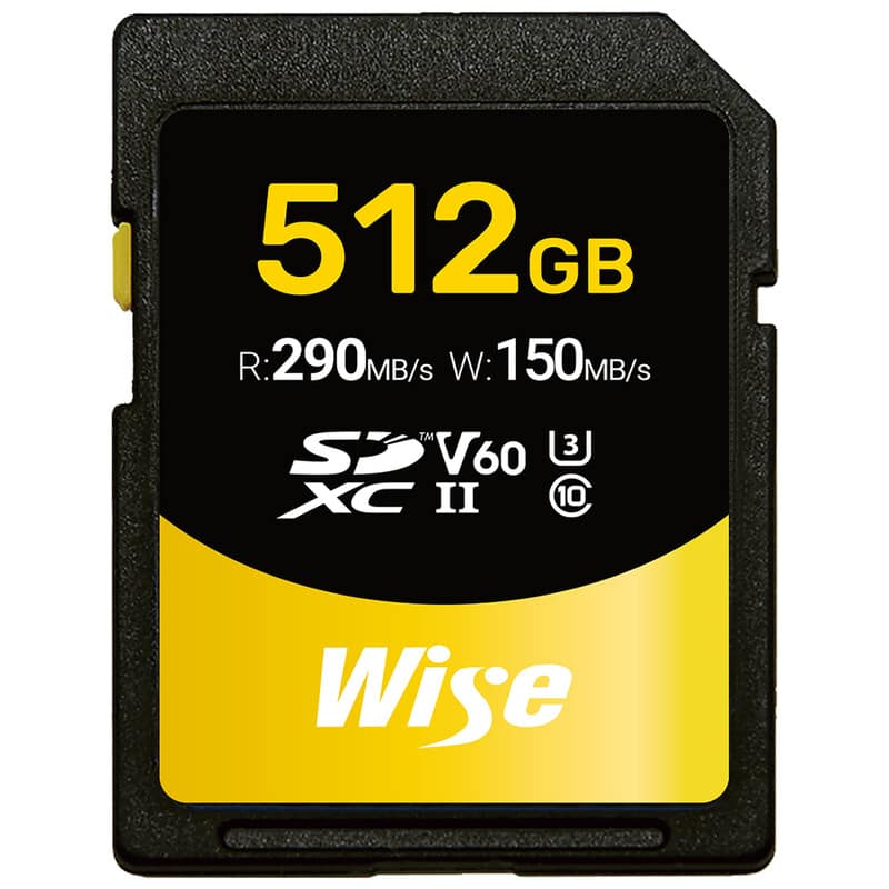 Wise SDXC UHS-II メモリーカード SD-Sシリーズ 512GB AMU-SD-S512
