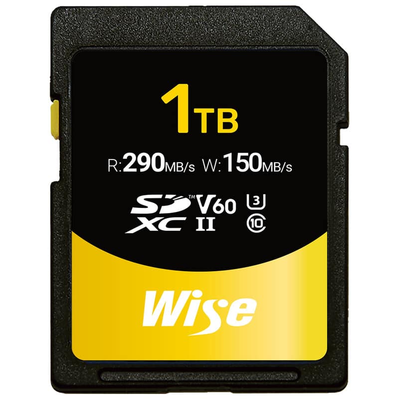Wise SDXC UHS-II メモリーカード SD-Sシリーズ 1TB AMU-SD-S1024