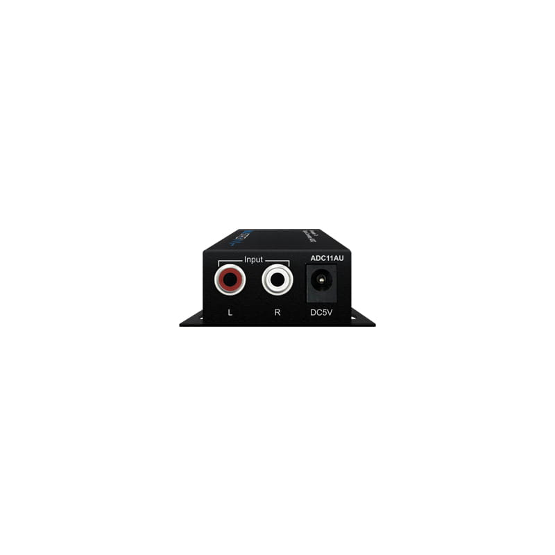 ADC11AU アナログステレオ（L/R）オーディオ→光デジタル/同軸デジタルオーディオコンバータ