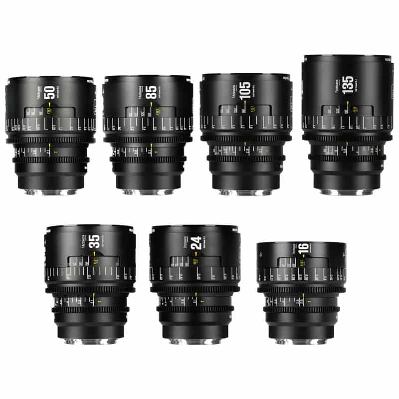 7Artisans INFINITE 16-135mm 7本セット T2.1-T2.5 EFマウント 7A-IN7SET-EF-B