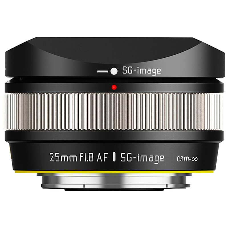 SG-image AF 25mm F1.8 ソニーE APS-C シルバー
