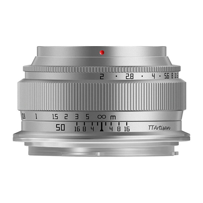TTArtisan 50mm f/2 シルバー キヤノンEF-Mマウント
