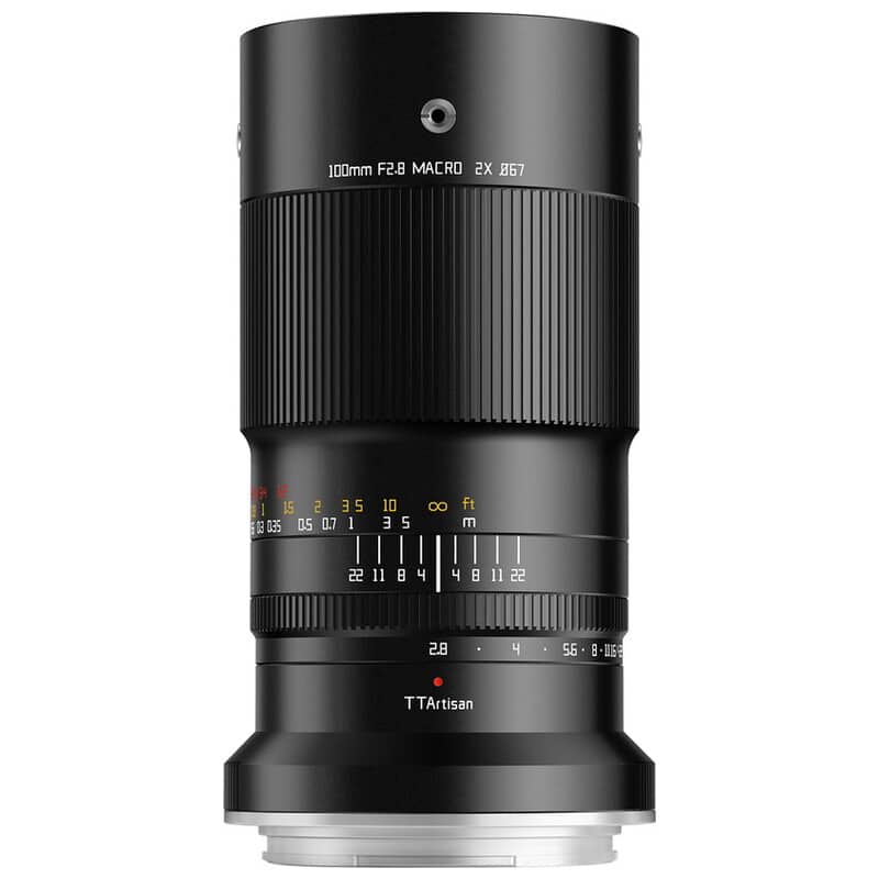 TTArtisan 100mm f/2.8 MACRO 2X ブラック 富士フイルムGFX Gマウント TT-100F28M-G