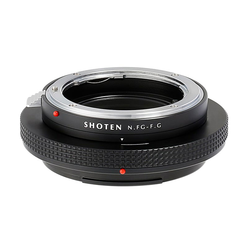 SHOTEN NFG-FG (ニコンFマウント（Gタイプ対応）レンズ→富士フイルムGマウント変換) 絞りリング付きマウントアダプター