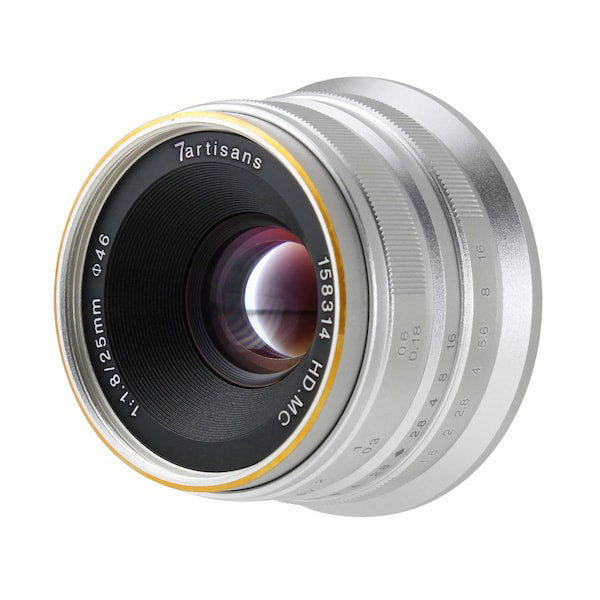 7Artisans 25mm F1.8 シルバー ソニーEマウント 25ES