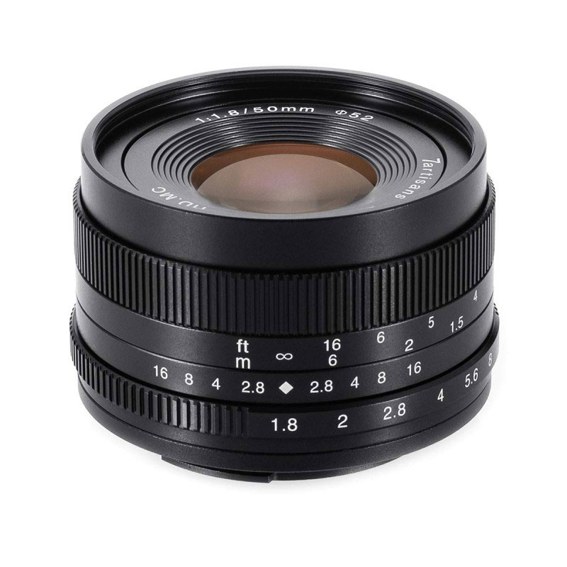 7Artisans 50mm F1.8 ブラック マイクロフォーサーズマウント 5018M43B