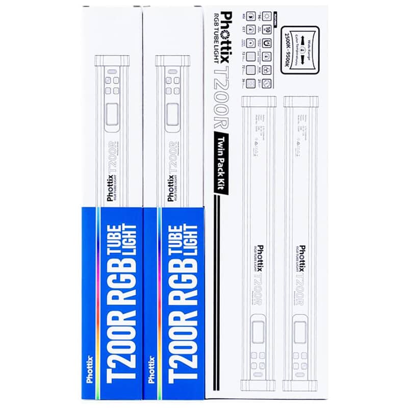 T200R RGB Tube Light Twin Kit Set