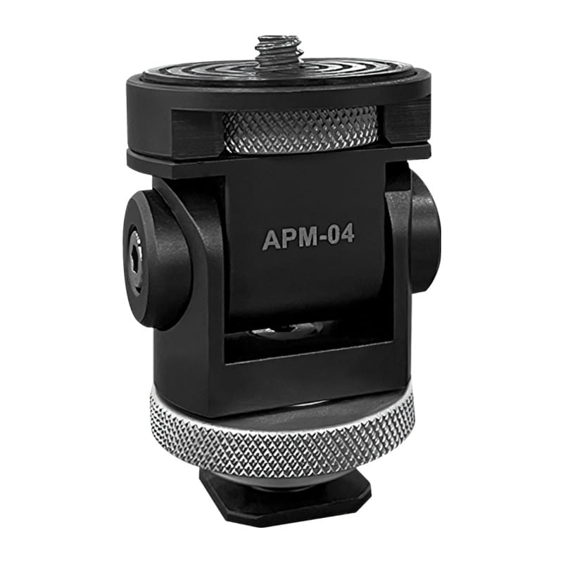 APM-04 COMPACT TILTING MONITOR MOUNT WITH HOT SHOE BASE