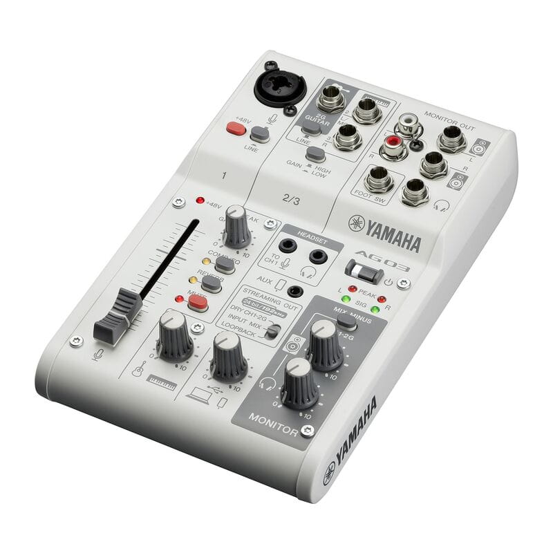 AG03MK2 White 3チャンネルライブストリーミングミキサー