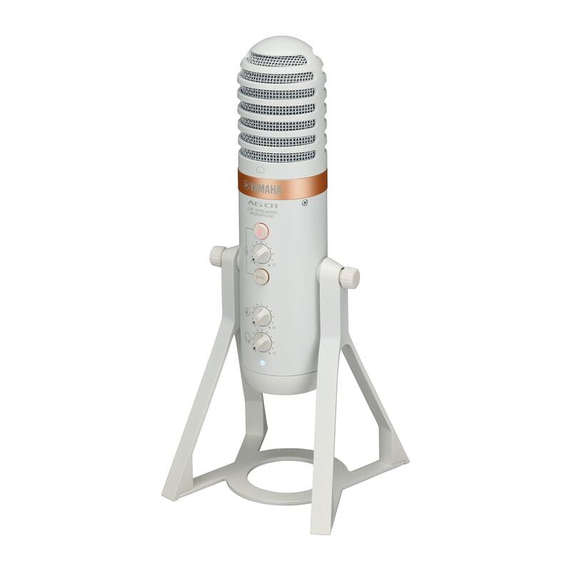 AG01 White ライブストリーミングUSBマイクロフォン