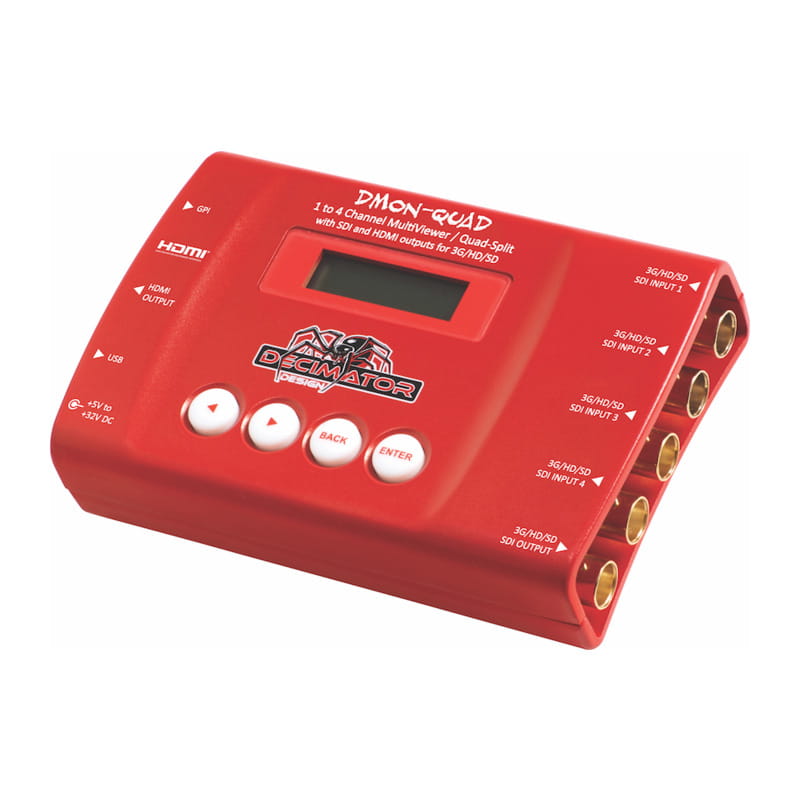 DMON-QUAD 3G/HD/SD-SDI クアッド・スプリット SDI/HDMI コンバーター