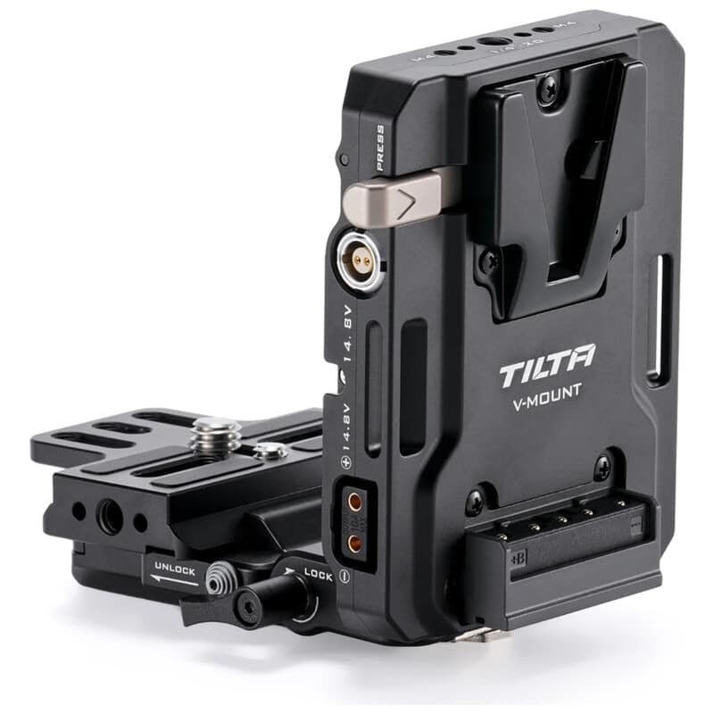 調整式アルカレシーバー付Mini Vマウントバッテリープレート TA-BTP4K-V-B