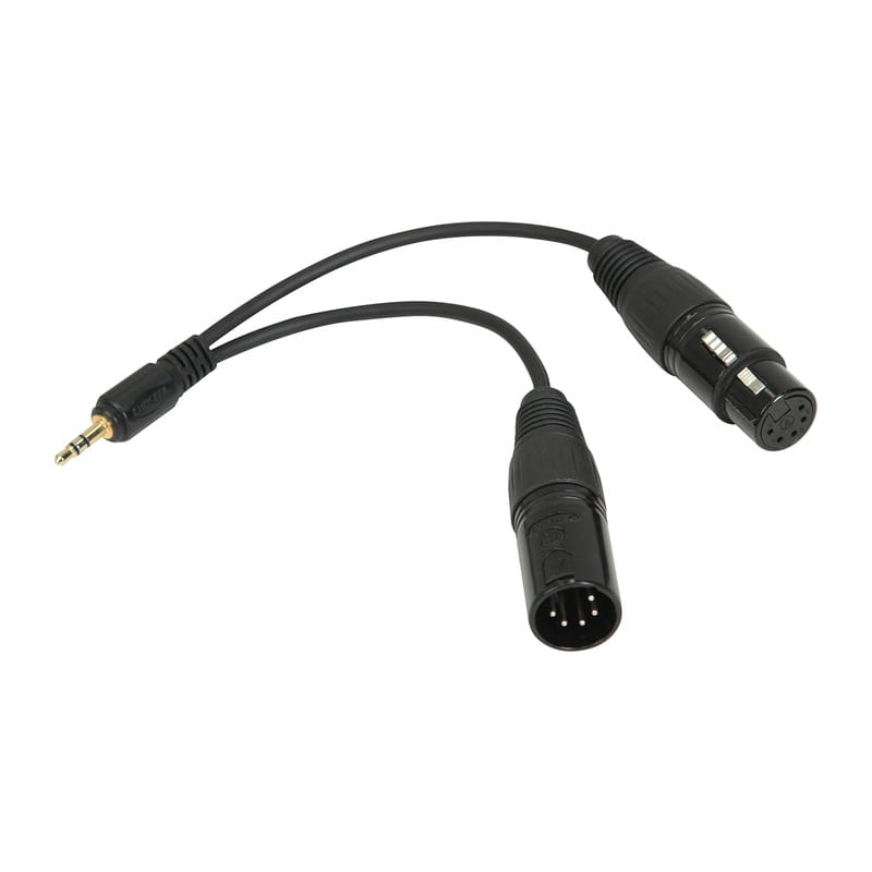 DMXアダプターケーブル 3.5mmコネクタ付き CB-DMX-3.5C-1/2