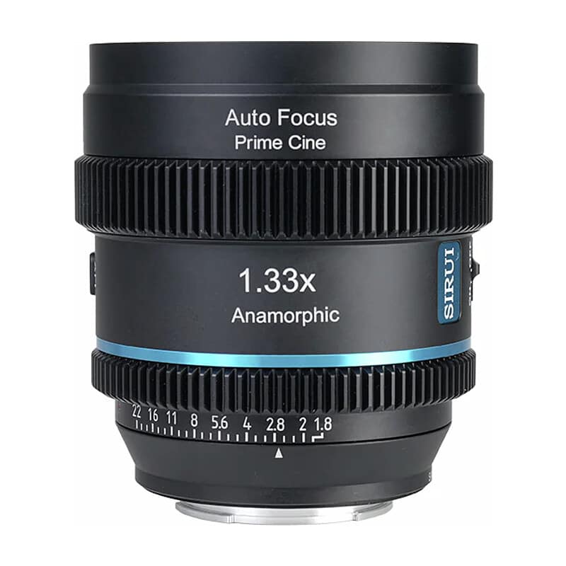 オートフォーカスアナモルフィックレンズ 20mm T1.8 1.33x S35 X/ブルー