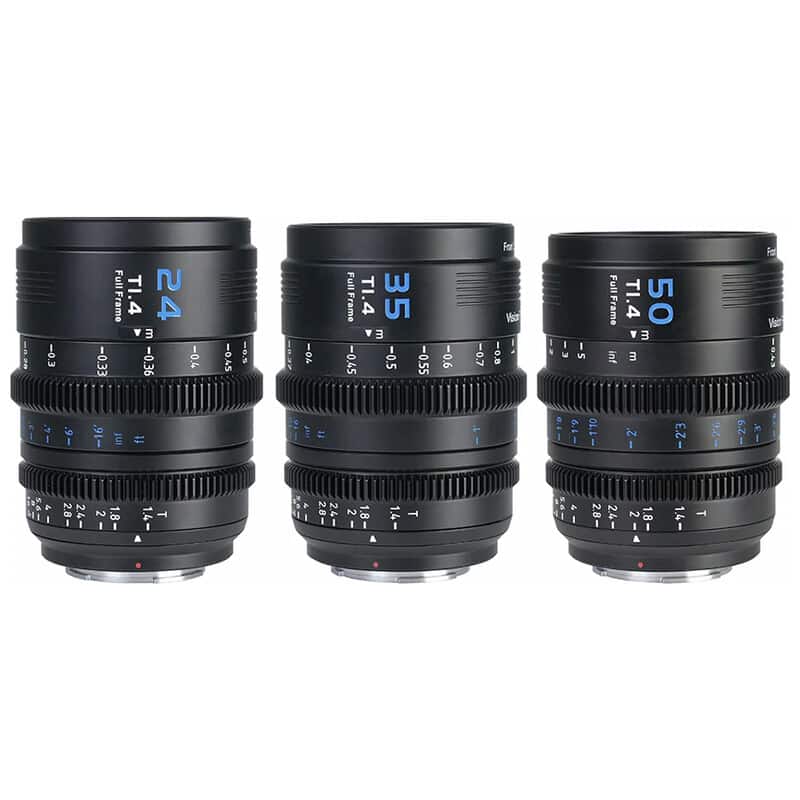 マウント交換式シネマレンズ T1.4 Full Frame 3本セット(24mm/35mm/50mm) E/ブラック(L/RF/Z交換ADP付) VP-1-3B-JP