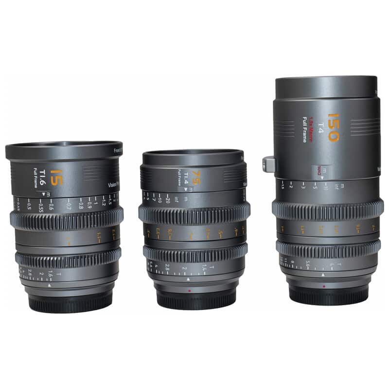 SIRUI マウント交換式シネマレンズ Vision Prime Full Frame 3本セット