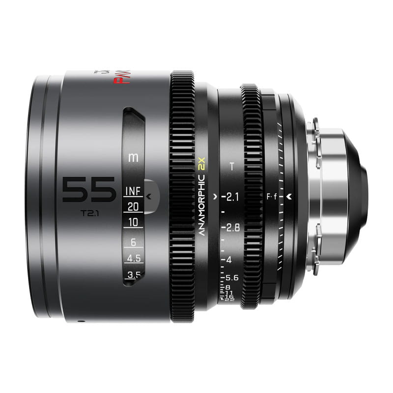 Pavo 2x アナモルフィックプライム 55mm T2.1 ニュートラルコーティング PL&EF マウント メートル表示 DZO-PA5521PLMN