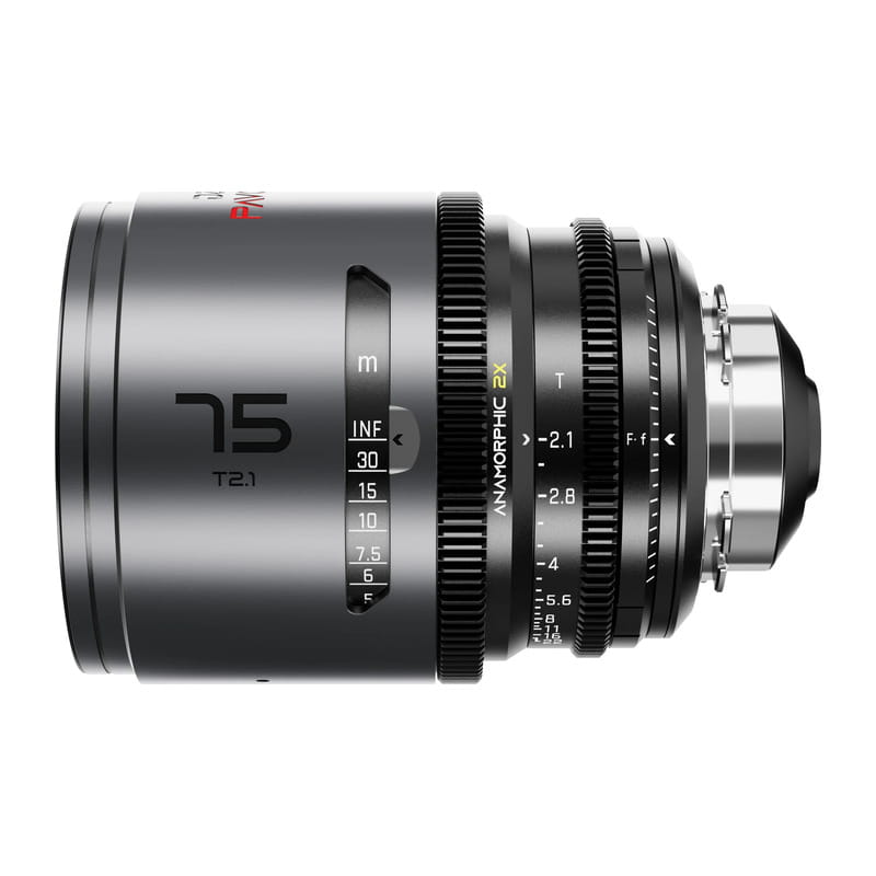 Pavo 2x アナモルフィックプライム 75mm T2.1 ニュートラルコーティング PL&EF マウント メートル表示 DZO-PA7521PLMN