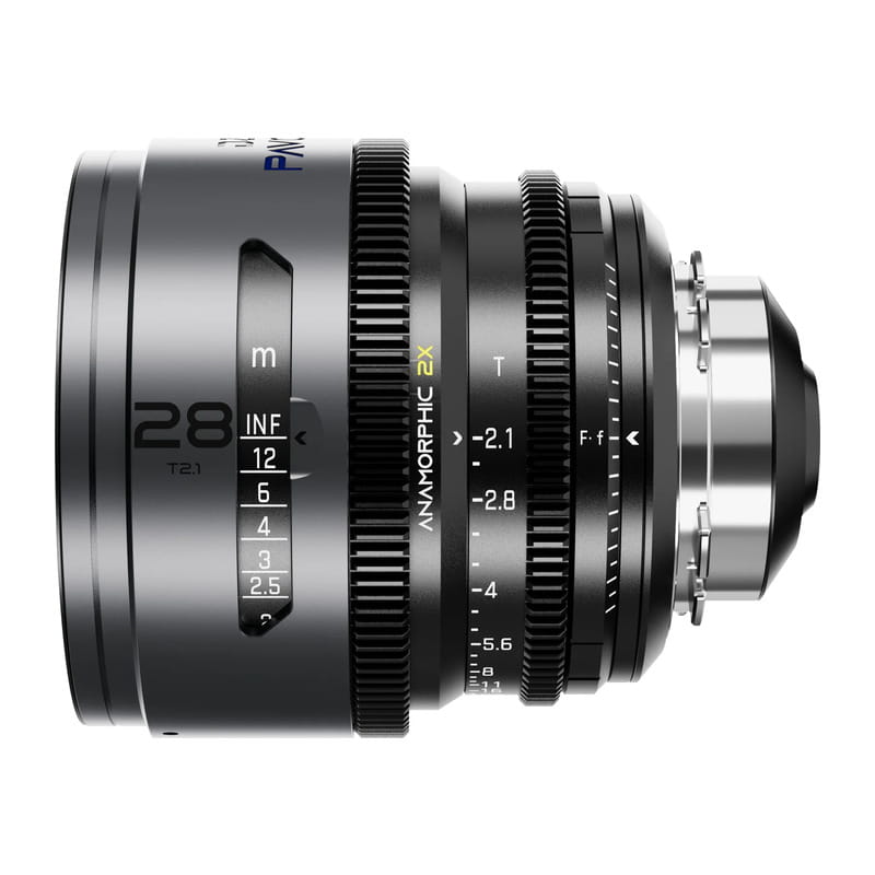 Pavo 2x アナモルフィックプライム 28mm T2.1 ブルーコーティング PL&EF マウント メートル表示 DZO-PA2821PLMB