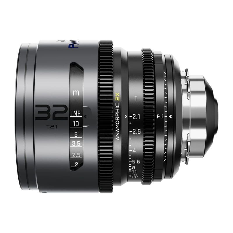 Pavo 2x アナモルフィックプライム 32mm T2.1 ブルーコーティング PL&EF マウント メートル表示 DZO-PA3221PLMB