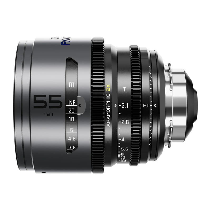 Pavo 2x アナモルフィックプライム 55mm T2.1 ブルーコーティング PL&EF マウント メートル表示 DZO-PA5521PLMB
