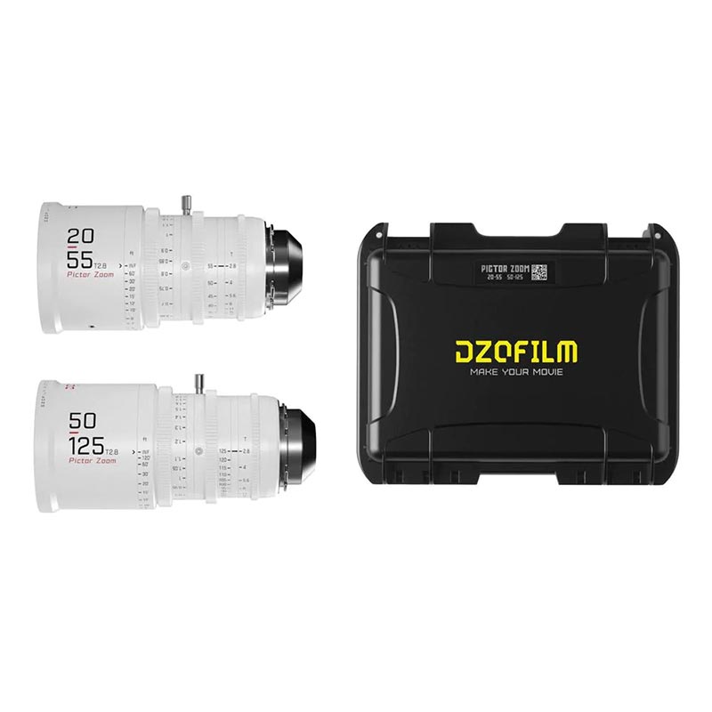 Pictor Zoom 20-55mm & 50-125mm T2.8 2レンズバンドル ホワイト DZO-7220001W/2W-BUNDLE
