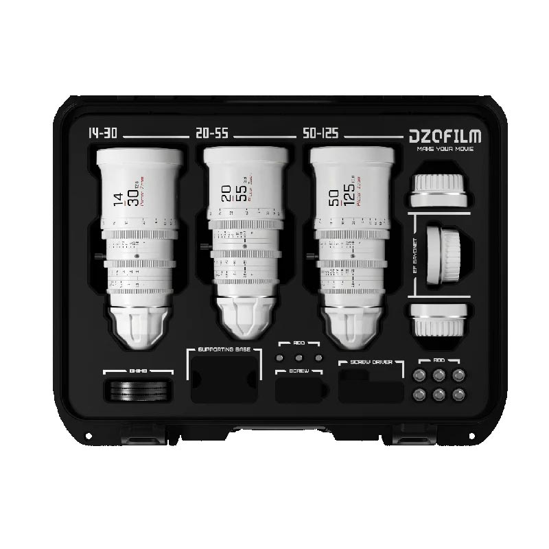 Pictor Zoom 3個レンズキット ホワイト 保護ケース付 DZO-7220001W/2W/3W-Kit