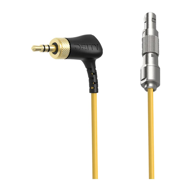 C14 Locking 3.5mm TRS to Straight 5-Pin LEMO Timecode Cable DTS0286D60