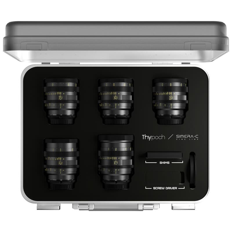 Simera-C 21mm/28mm/35mm/50mm/75mm T1.5 Eマウント ブラック 5本セット TP-SC5P-E