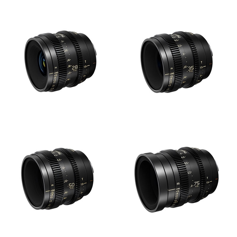 Simera-C 28mm/35mm/50mm/75mm 4-lens kit T1.5 Eマウント ブラック TP-SC4P-E
