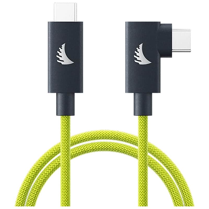 USB-C 4.0 Solid Flex Cable Right-Angle Lime 32 cm UC4SFRAL32