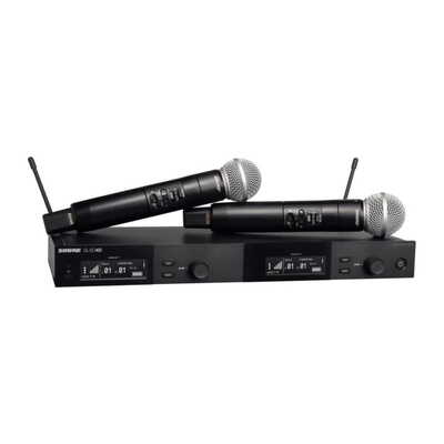 SLXD2/SM58ハンドヘルド型送信機デュアルワイヤレスシステム SLXD24DJ/SM58-JB