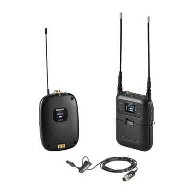 SLXD1ボディパック型送信機、UL4Bラベリアマイクロホンポータブルワイヤレスシステム SLXD15/UL4B-JB