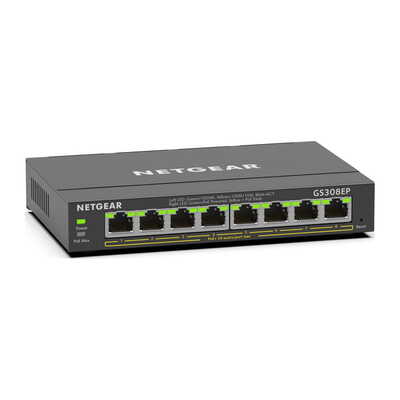 GS308EP-100JPS PoE+(62W) ギガ8ポート アンマネージプラススイッチ